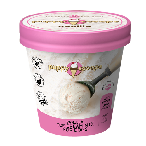 Mezcla de helado Puppy Scoops - Vainilla 4.65 oz