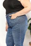 Parker Tummy Control Side Slit & Fray Hem Skinny Judy Blue Jeans - ONLINE EXCLUSIVE!