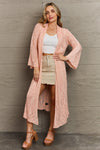 You Make Me Blush Open Front Maxi Cardigan - ONLINE EXCLUSIVE!