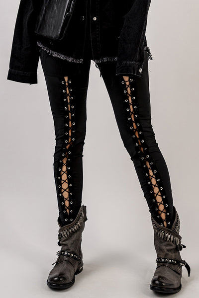 Gia Grommet Lace Up Leggings - ONLINE EXCLUSIVE!