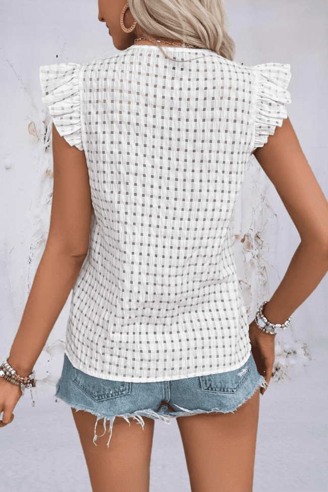 V-Neck Butterfly Sleeve Blouse - ONLINE EXCLUSIVE!