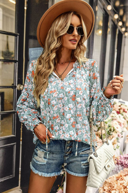V-Neck Butterfly Sleeve Blouse - ONLINE EXCLUSIVE!