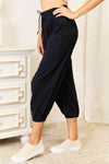 Double Take Decorative Button Cropped Pants - ONLINE EXCLUSIVE!
