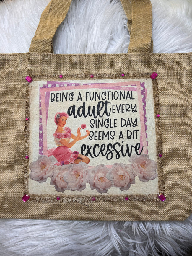 Snarky Tote Bags w/ BLING!