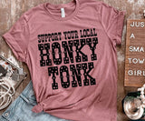 19789 Apoye a su Honky Tonk local Camiseta gráfica