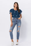 88372   Bradyn Hi-Rise Destroyed Slim Fit Jeans by Judy Blue Jeans