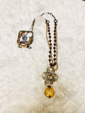 36861   Amber Romance Necklace
