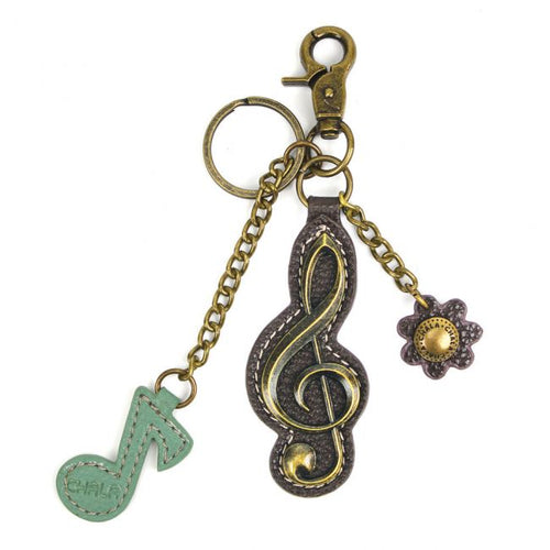 Chala Treble Clef Mini Keychain Key FOB  602CL0