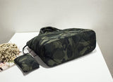 31127   Camo Quilted Clutch Bag