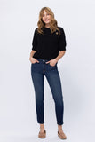 83109   Aurora Handsand Mid-Rise Relaxed Fit Skinny Judy Blue Jeans