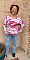 80's Glitter Lips Valentine's Day Graphic Sweatshirt