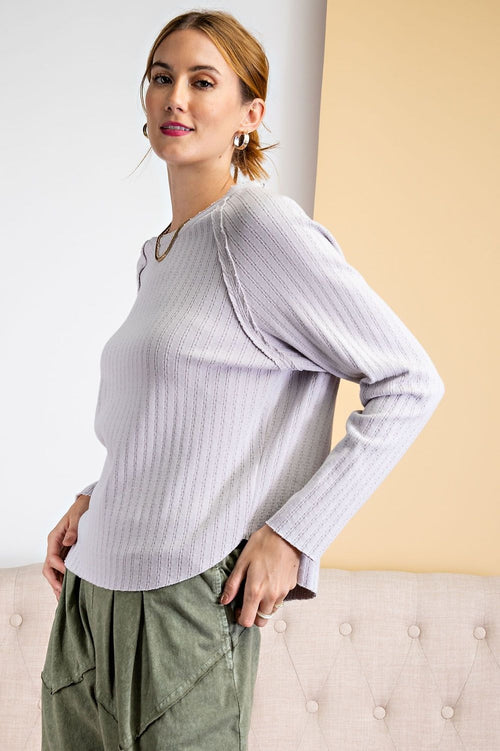 16478   Miley Textured Thermoknit Top