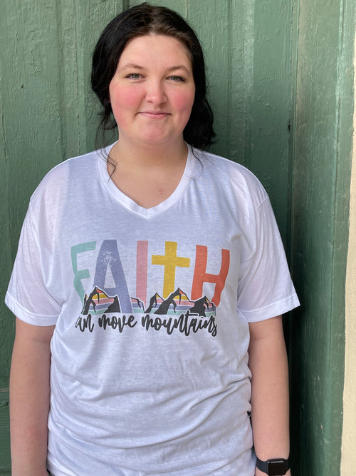 Rebekah Faith Can Move Mountains Graphic T-Shirt