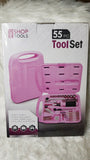 200851   Pink 55-piece Tool Set