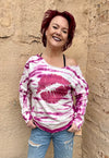 80's Glitter Lips Valentine's Day Graphic Sweatshirt