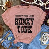 19789 Apoye a su Honky Tonk local Camiseta gráfica