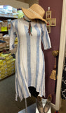 12694   Lilo Split Linen Dress by Paper Lace