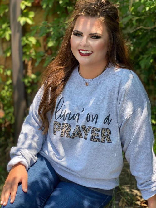 1135   Mamie Livin' On a Prayer Sweatshirt