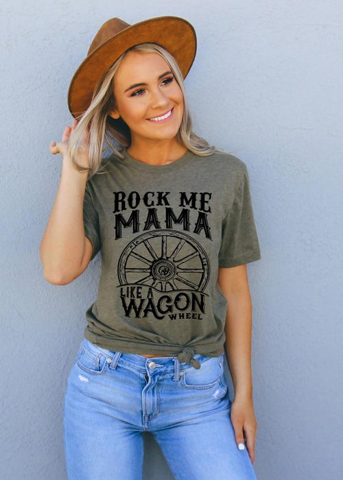 1129   Kasey Rock Me Mama Graphic T-Shirt