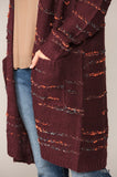 1467   Theresa Soft Multi-Thread Mixed Cardigan Sweater