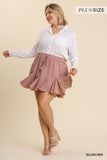 7036   Shasta Floral Print Skirt - Reg & Plus!