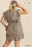 Staci Ditsy Floral Print Mini Dress - Reg & Plus!