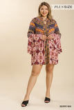 Brittney Boho Patchwork Dress - Reg & Plus!